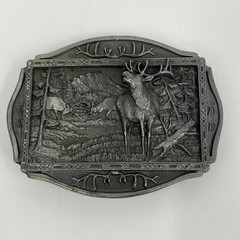 Vintage Belt Buckle Elk Relief Brew City Collectibles 1994 Country Western