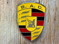 BAD B.A.D. Motor Company 1948 Belt Buckle Dragon Crest Shield Belt Buckle