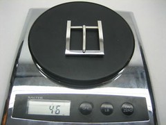 STERLING SILVER 925 BUCKLE AVAILABLE FOR 1&Prime; 1-1/8&Prime; 1-1/4&Prime; 1-3/8&Prime; 1-1/2&Prime; BELTS