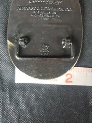 1979 3D 1ST INTERNATIONAL TREASURE HUNT Metal Detector BELT BUCKLE TEXAS ***