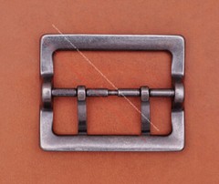 Western Leathercraft Wide End Bar Double Pin Belt Buckle Replacement fits 55mm
