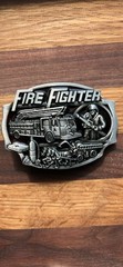 Fire Fighter Rescue Truck Red Enameled Belt Buckle Perfect gift for him