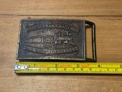Vintage Wells Fargo and Company Bankers and Forwarders Rectangular Belt Buckle