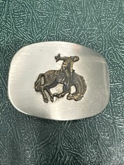 Vintage Broncho Riding Rodeo Belt Buckle Made in U.S.A.
