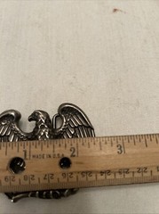 Vintage Avon Pewter Tone Metal Eagle Belt Buckle