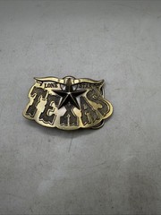 1980 LONE STAR Belt Buckle Texas USA SN 141 Vintage