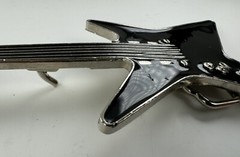 Vintage Electric Guitar Belt Buckle VEECE USA Music Instrument Black Buckle