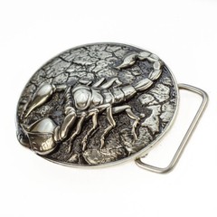 Scorpion german silver handmade belt buckle, Scorpion buckle for casual belt