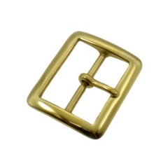 JAY-PEE Solid Brass Replacement Belt Buckle 1.75&Prime; Belts Black Chrome Brass