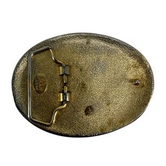 Vintage Ivan Rodeo Cowboy Bucking Bronco Belt Buckle Silver Gold Tone