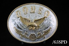 Western Design Cowboy Eagle 2 Tones Gold & Silver Color 65SPD