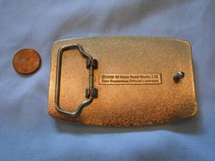 BOB MARLEY Flag belt buckle – solid brass – 56 Hope road Music Reggae Whailers