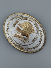 North American Hunting Club Belt Buckle Life Member Eagle Americana