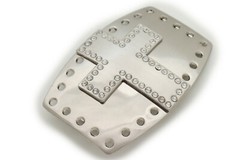 Men Women Silver Metal Rocker Gothic Fashion Buckle Cross Ranch Rodeo Outdoor