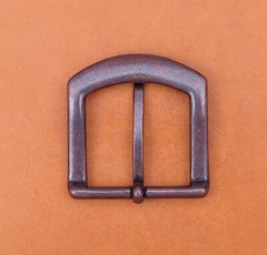 1-1/2&Prime; Antique Copper Heavy Square Single Prong Pin Clip Belt Buckle Replacement