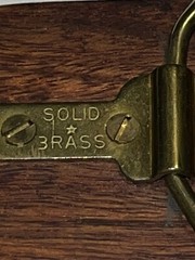 Vintage Wood and Brass Belt Buckle