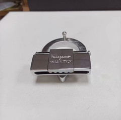 Men Ferragamo Polished Copper Belt Buckle Silver fits 3.3-3.4cm wide Belts