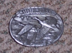 Waterfowl USA, Mallards, Belt Buckle, Limited Edition, 1993-1994