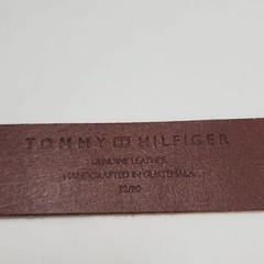 Tommy Hilfiger Men&rsquo;s Brown Chocolate Leather Belt Size 32 NWT