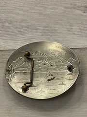 Gorgeous! Vintage German Silver Barrel Race Belt Buckle Cowboy Western Free Ship