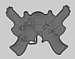 Skull Belt Buckles Black Bling Style Metal Vintage Halloween Gun Pirate Skeleton