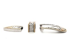 Cactus Flower Buckle Loop and Tip Set Old Silver 1-1/2&Prime; 10207-60