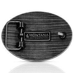 Montana Silversmiths Frontier Pride Buffalo Skull Western Belt Buckle NEW