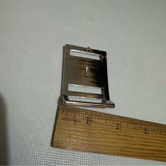 Silver Black Belt Buckle Letter D Initial Classic Business Casual Office Career