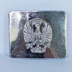 Vtg Spanish Civil War Belt Buckle Francisco Franco Eagle Crown Cross Military