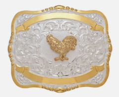 Crumrine M&F Western Lightning Ridge Western Belt Buckle Rooster Trophy 38430