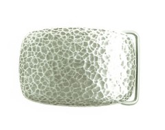 Silver Plated Hammer Forged Small Rectangle Metal Fashion Belt Buckle