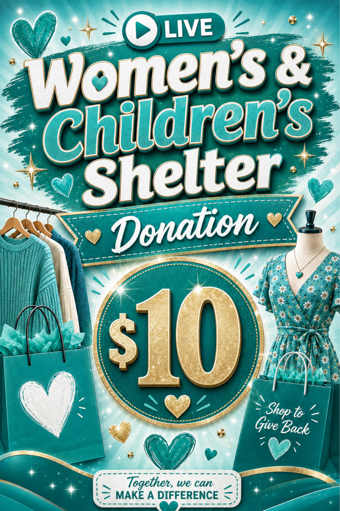 $10 Women&rsquo;s & Children&rsquo;s Shelter Charity donation
