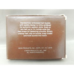 Avon Western Saddle Belt Buckle Silver Fits Belt Size Up To 1 1/2&Prime;