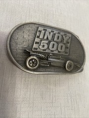 Vintage Collectible Indy 500 Memorial Day NASCAR Racing Belt Buckle 1976