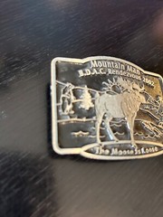 Vintage Collectible Mountain Man BDAC Rendezvous 2002 Moose Belt Buckle
