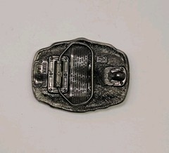 NEW VINTAGE BELT BUCKLE USAF US AIR FORCE SUPERIORITY 1983 #1073 JET PEWTER