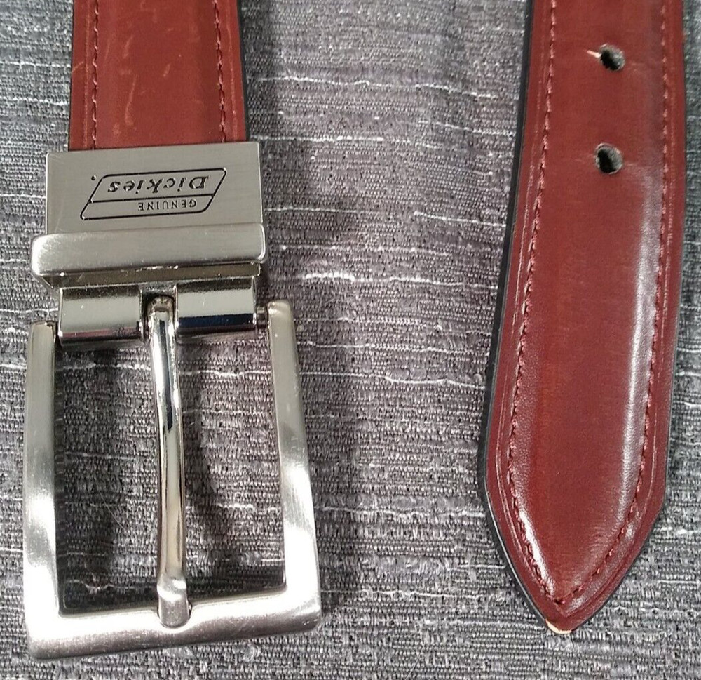 Dickies Belt Brown Mens Large 30 32 Imitation Leather