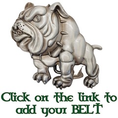 British Bulldog Belt Buckle Biker Metal Dog Bull Dog Terrier