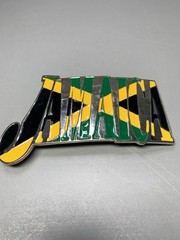 Jamaica Flag Jamaican Rasta Caribbean Montego Bay Metal Unisex Men’s Belt Buckle