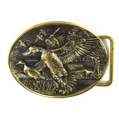 Duck hunting belt buckle, Trophy duck season hunter gift