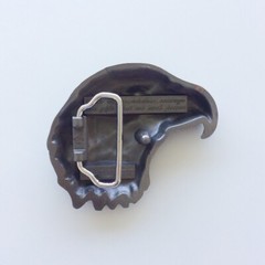 Vintage Bronze Plated Eagle Head Western Belt Buckle