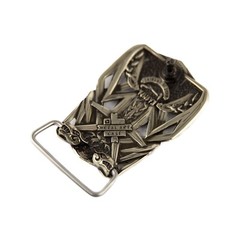 Thor&rsquo;s Hammer german silver buckle, Scandinavian Old Norse Mjolnir belt buckle