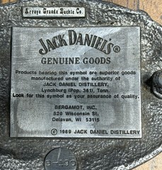 JACK DANIELS OLD TIME TENNESSEE WHISKEY Belt Buckle Old No. 7 1989 Distillery