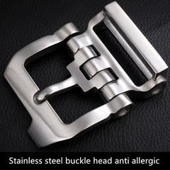 Stainless steel belt buckle head for men&rsquo;s anti allergic needle buckle belt head