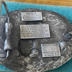 Artaffects Gregory Perillo Cheyenne Nation Pewter Belt Buckle Limited Ed 1025