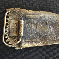 Vtg. 1979 Eagle Belt Buckle The Great American Buckle Co. #120 Brass USA mk