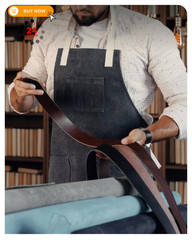 CHAOREN Western Belts for 36-38 (Fits Pants Size 34-36), Full Grain Coffee