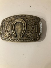 HORSESHOE BELT BUCKLE – 4 in. – Nothing Fancy
