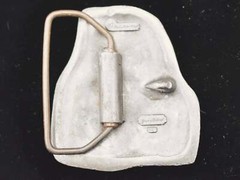 Jesse McLeod Pinwheel Spiral Hippie Pewter IMC Rare Vintage 1970s Belt Buckle