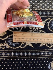 Western Red Buckle Gold Silver Horse Head Cowboy 2 »Buckle Hebilla Vaquero